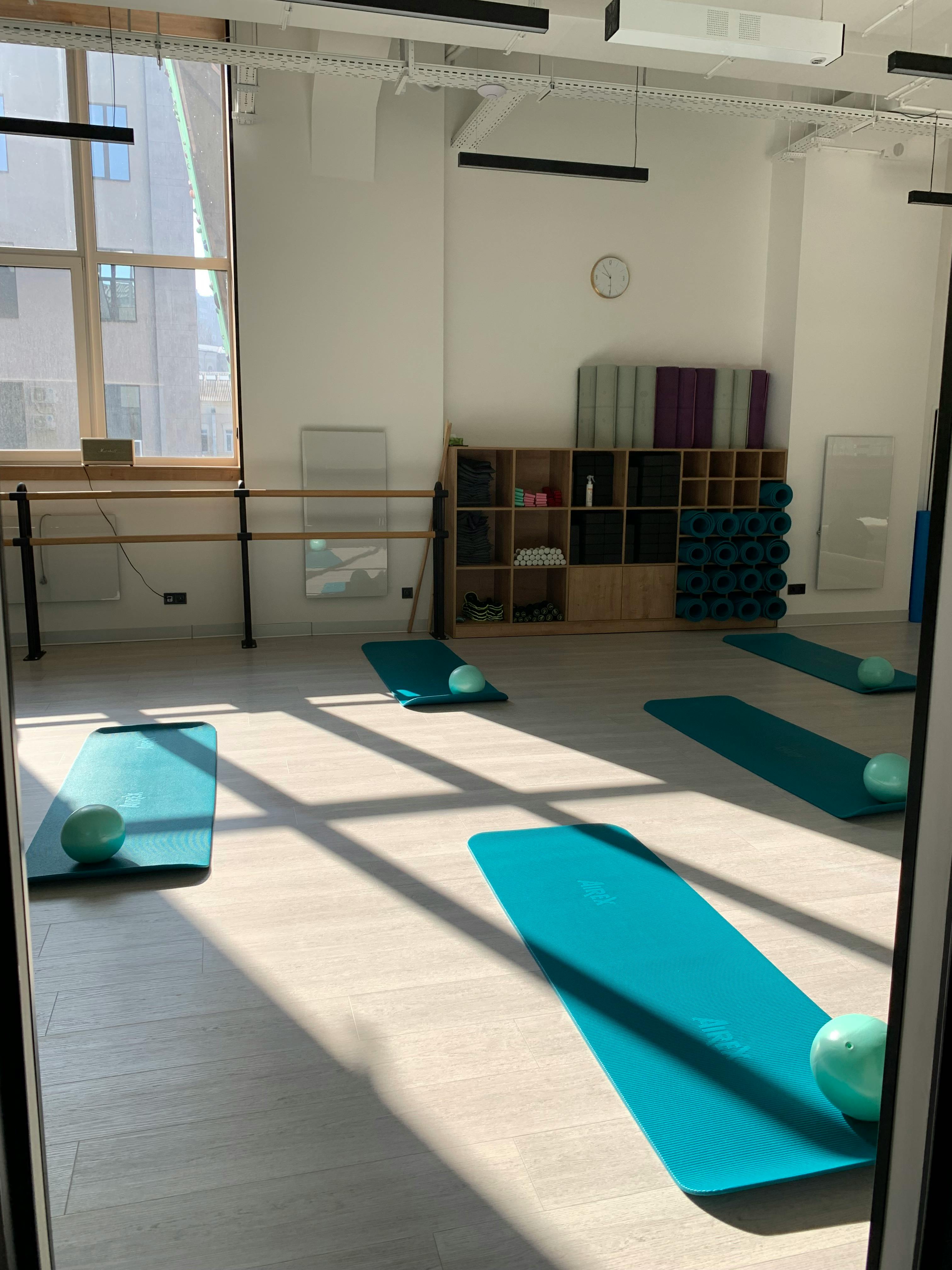 Boutique fitness studio interior