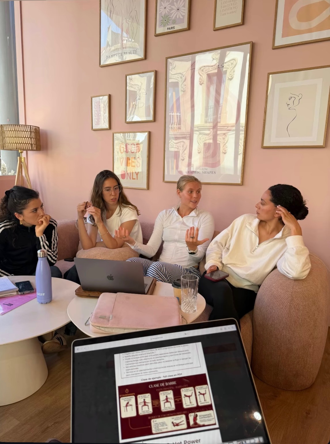 Studio owner and consultant in conversation